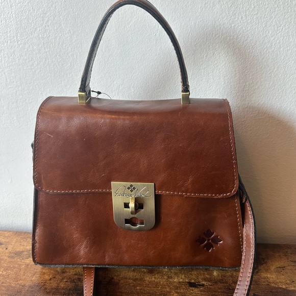 Patricia Nash Brown Leather Vintage-Style Crossbody Bag & Dust Bag New With Tag - Picture 2 of 13